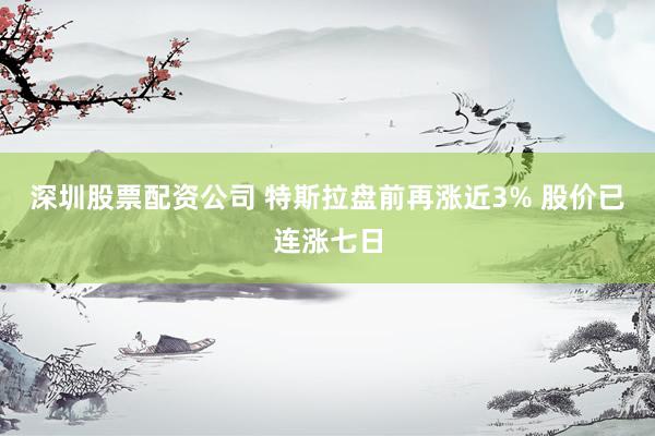 深圳股票配资公司 特斯拉盘前再涨近3% 股价已连涨七日