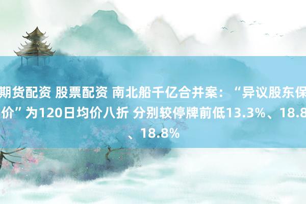 期货配资 股票配资 南北船千亿合并案：“异议股东保护价”为120日均价八折 分别较停牌前低13.3%、18.8%