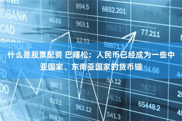 什么是股票配资 巴曙松：人民币已经成为一些中亚国家、东南亚国家的货币锚